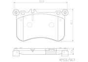 P50098N Sada brzdových destiček, kotoučová brzda PRIME LINE - Ceramic BREMBO