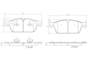 P50102N Sada brzdových destiček, kotoučová brzda PRIME LINE - Ceramic BREMBO