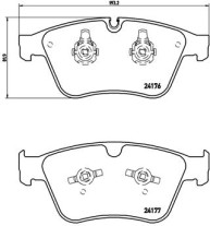 P 50 105 Brzdové destičky BREMBO