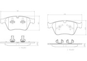 P50105N Sada brzdových destiček, kotoučová brzda PRIME LINE - Ceramic BREMBO