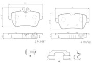 P50117N Sada brzdových destiček, kotoučová brzda PRIME LINE - Ceramic BREMBO