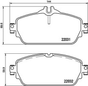 P50118N Sada brzdových destiček, kotoučová brzda PRIME LINE - Ceramic BREMBO