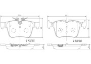 P50122N Sada brzdových destiček, kotoučová brzda PRIME LINE - Ceramic BREMBO