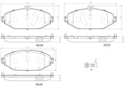 P50124N Sada brzdových destiček, kotoučová brzda PRIME LINE - Ceramic BREMBO