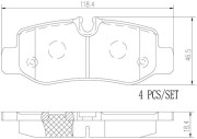 P50126N Sada brzdových destiček, kotoučová brzda PRIME LINE - Ceramic BREMBO