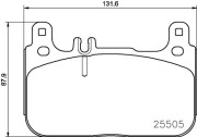 P50128N Sada brzdových destiček, kotoučová brzda PRIME LINE - Ceramic BREMBO