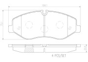 P50129N Sada brzdových destiček, kotoučová brzda PRIME LINE - Ceramic BREMBO