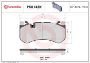 P50142N Sada brzdových destiček, kotoučová brzda PRIME LINE - Ceramic BREMBO