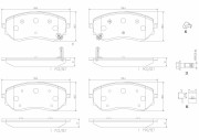 P50144N Sada brzdových destiček, kotoučová brzda PRIME LINE - Ceramic BREMBO