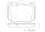 P50145N Sada brzdových destiček, kotoučová brzda PRIME LINE - Ceramic BREMBO