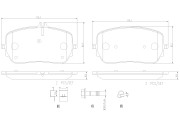 P50149N Sada brzdových destiček, kotoučová brzda PRIME LINE - Ceramic BREMBO