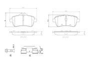 P50156N Sada brzdových destiček, kotoučová brzda PRIME LINE - Ceramic BREMBO