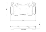 P50163N Sada brzdových destiček, kotoučová brzda PRIME LINE - Ceramic BREMBO