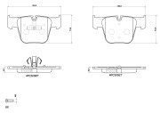 P50177N Sada brzdových destiček, kotoučová brzda PRIME LINE - Ceramic BREMBO