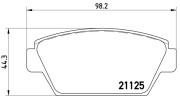 P54010N Sada brzdových destiček, kotoučová brzda PRIME LINE - Ceramic BREMBO