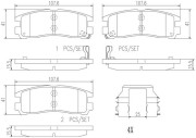 P54012N Sada brzdových destiček, kotoučová brzda PRIME LINE - Ceramic BREMBO