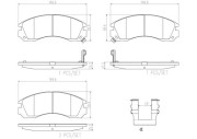 P54017N Sada brzdových destiček, kotoučová brzda PRIME LINE - Ceramic BREMBO