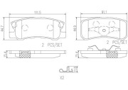 P54031N Sada brzdových destiček, kotoučová brzda PRIME LINE - Ceramic BREMBO