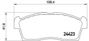 P54049N Sada brzdových destiček, kotoučová brzda PRIME LINE - Ceramic BREMBO