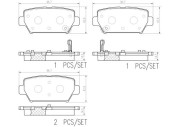 P54062N Sada brzdových destiček, kotoučová brzda PRIME LINE - Ceramic BREMBO