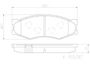 P56014N Sada brzdových destiček, kotoučová brzda PRIME LINE - Ceramic BREMBO