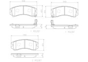 P56018N Sada brzdových destiček, kotoučová brzda PRIME LINE - Ceramic BREMBO