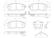 P56021N Sada brzdových destiček, kotoučová brzda PRIME LINE - Ceramic BREMBO