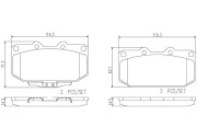 P56025N Sada brzdových destiček, kotoučová brzda PRIME LINE - Ceramic BREMBO