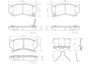 P56026N Sada brzdových destiček, kotoučová brzda PRIME LINE - Ceramic BREMBO