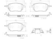 P56051N Sada brzdových destiček, kotoučová brzda PRIME LINE - Ceramic BREMBO