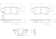 P56060N Sada brzdových destiček, kotoučová brzda PRIME LINE - Ceramic BREMBO