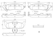 P56074N Sada brzdových destiček, kotoučová brzda PRIME LINE - Ceramic BREMBO