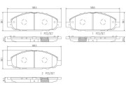 P56075N Sada brzdových destiček, kotoučová brzda PRIME LINE - Ceramic BREMBO