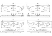 P56076N Sada brzdových destiček, kotoučová brzda PRIME LINE - Ceramic BREMBO