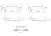 P56077N Sada brzdových destiček, kotoučová brzda PRIME LINE - Ceramic BREMBO