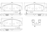 P56079N Sada brzdových destiček, kotoučová brzda PRIME LINE - Ceramic BREMBO