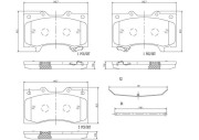 P56081N Sada brzdových destiček, kotoučová brzda PRIME LINE - Ceramic BREMBO