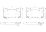 P56084N Sada brzdových destiček, kotoučová brzda PRIME LINE - Ceramic BREMBO