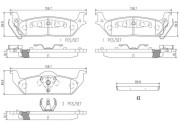 P56091N Sada brzdových destiček, kotoučová brzda PRIME LINE - Ceramic BREMBO