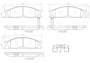 P56093N Sada brzdových destiček, kotoučová brzda PRIME LINE - Ceramic BREMBO