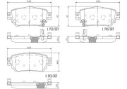 P56098N Sada brzdových destiček, kotoučová brzda PRIME LINE - Ceramic BREMBO