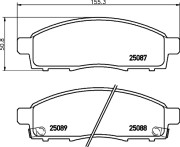 P56102N Sada brzdových destiček, kotoučová brzda PRIME LINE - Ceramic BREMBO