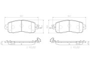 P56104N Sada brzdových destiček, kotoučová brzda PRIME LINE - Ceramic BREMBO