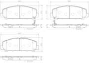 P56109N Sada brzdových destiček, kotoučová brzda PRIME LINE - Ceramic BREMBO