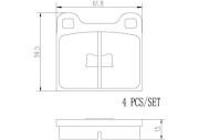 P59001N Sada brzdových destiček, kotoučová brzda PRIME LINE - Ceramic BREMBO