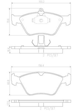 P59019N Sada brzdových destiček, kotoučová brzda PRIME LINE - Ceramic BREMBO