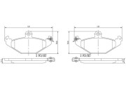 P59026N BREMBO sada brzdových platničiek kotúčovej brzdy P59026N BREMBO