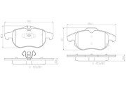 P59043N Sada brzdových destiček, kotoučová brzda PRIME LINE - Ceramic BREMBO