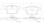 P59046N Sada brzdových destiček, kotoučová brzda PRIME LINE - Ceramic BREMBO