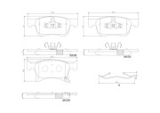 P59083N Sada brzdových destiček, kotoučová brzda PRIME LINE - Ceramic BREMBO